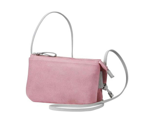 【豊岡鞄 つつむ S3101 ローズ】TUTUMU スェードお散歩WALLET ショルダーバッグ